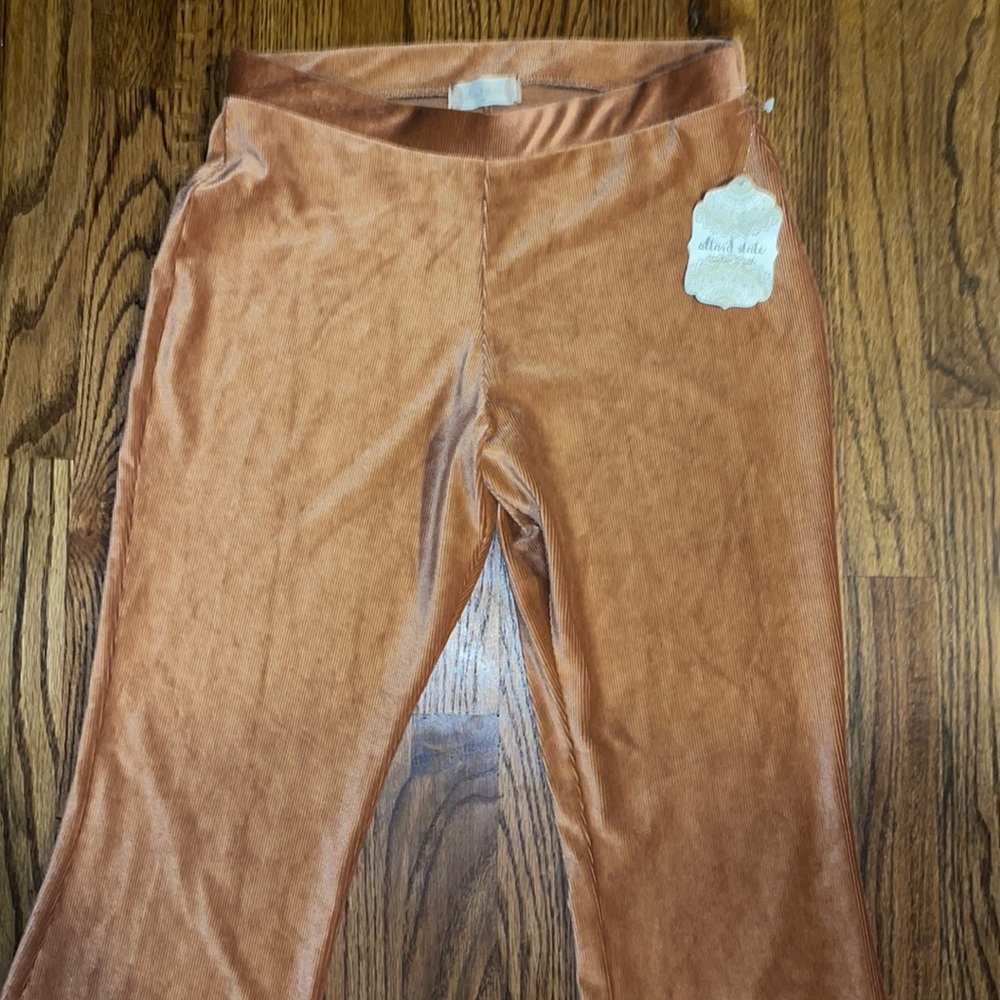 NWT Altar’d State Copper Color Corduroy Style Sweatpants